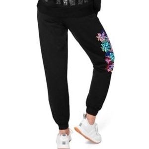 VS PINK TROPICAL FLORAL BLING JOGGER